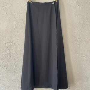 TravelSmith wrap-around reversible A-line skirt